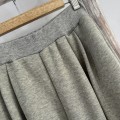 Elegant Fur-Collar Sweatshirt + High-Waisted Wide-Leg Sweatpants Set